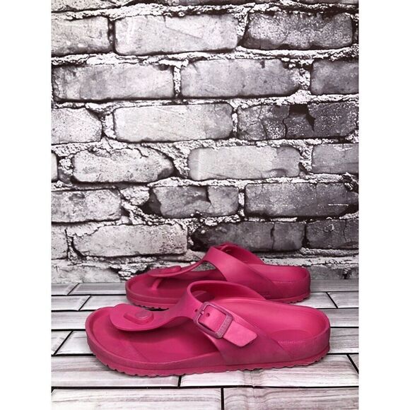 Birkenstock Gizeh Eva Pink Foam Thong Flip Flop Girls Youth Size 3M US/33EU - Picture 16 of 16